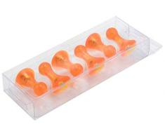first4magnets™ Orange großen fruchtigen Skittle Magnet-Büro & Kühlschrank (19mm Durchmesser x 30mm hoch) (1 Packung mit 6), Metall, Silver, 25 x 10 x 3 cm