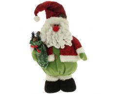 WeRChristmas Dekofigur Weihnachtsmann, 30 cm, freistehend, Rot/Grün