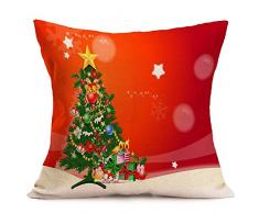 New Gerste Merry Christmas Serie Baumwolle Leinen 45,7 x 45,7 cm dekorativer Überwurf-Kissenbezug Kissen Fall Kissen Fall, Textil, Style I, 45,7 x 45,7 cm