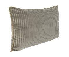 Cala Cord Effekt Living Kissenbezug, Baumwolle, Grau, Einzelbett, 60 x 40 x 3 cm