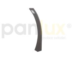 PANLUX FIERA Gartenleuchte 3000K, Metall, 3 W, silber, 8,5 x 7 x 57 cm