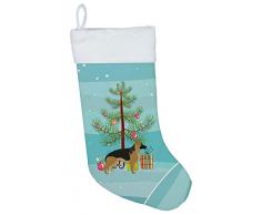 Carolines Treasures Weihnachtsstrümpfe Deutscher Schäferhund, Mehrfarbig