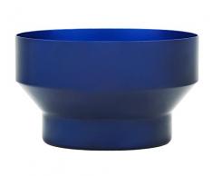 Norman Copenhagen Meta Deko Schale, Aluminium, blau, H:14xØ:24cm