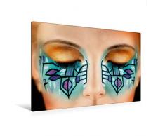 Calvendo Premium Textil-Leinwand 120 cm x 80 cm quer Kreatives Make-Up | Wandbild, Bild auf Keilrahmen, Fertigbild auf echter Leinwand, Leinwanddruck: EIN Bild Make-Ups/UK-Version Menschen Menschen