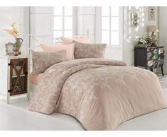 EnLora Home Bettwäsche-Set, Einzelbett, Beige, 160 x 220 cm, 3 Einheiten