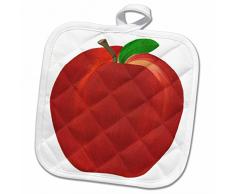 3dRose Topflappen, weiß, 20,3 x 20,3 cm