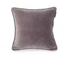Lexington Kissenhülle, Baumwolle Velours, Grau, Einzelbett, 50 x 50 x 0.6 cm