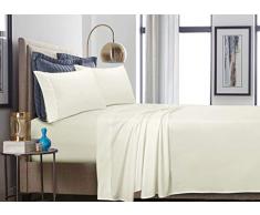 Tribeca Living Kopfkissen, Baumwolle, 2 Stück King elfenbeinfarben