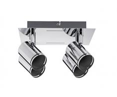 Paulmann 66681 Spotlight Rondo max 4x10W GU10 Chrom 230V Metall 666.81 Deckenleuchte Lampe LED Deckenlampe Deckenstrahler
