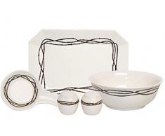 HiEnd Accents DI3190PK01 Barbwire Servierbesteck, keramik, elfenbeinfarben