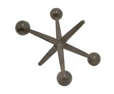 Three Hands 88864 Jax Dekofigur aus Metall, Braun