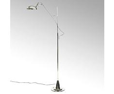 Lambert Switch On Stehleuchte 1 armig Vern H160-200 cm, Metall Silber One Size