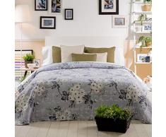 Sancarlos Biarritz Bettdecke, Bedruckt, 100% Polyester, Grau 180 x 270 cm grau