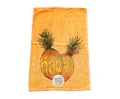 Happy Aloha Hawaiian Geschirrtuch, 100% Baumwolle, 68,6 x 45,7 cm 27 X 18 Pineapple Orange