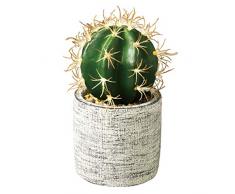Time Concept Kunstpflanze Zitronenbaum in Zementtopf, für Innen- und Außenbereich, Dekoration für Haus und Garten Potted Barrel Cactus: L 3.54 X W 3.54 X H 5.91