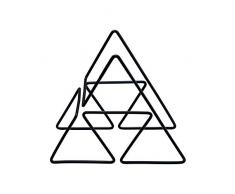 Ein domo pv-chr-3002 Point-Virgule Draht Weinregal für 4 Flaschen 28,5 x 12,5 x 25 cm, Stahl, schwarz