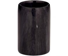 kela Bathroom Tumbler Cup/Toothbrush Holder Becher, Marmor, Schwarz,