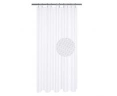 Barossa Design Stoff Duschvorhang Waffel 54Wx72L(Stall) weiß