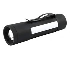 HyCell Multi 3in1 LED Taschenlampe mit Magnet & Gürtelclip inkl Batterien - fokussierbare LED Arbeitsleuchte - kleine Handlampe 75 Lumen & 3 Funktionen - Arbeitslampe für Auto & Werkstatt Zubehör