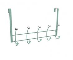 Inspired Living Wandhaken mit Kristallakzenten, matt, 10 Stück, Minzgrün