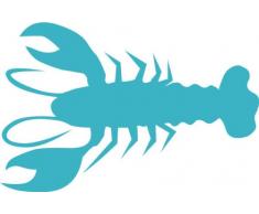 INDIGOS 4051095003199 Wandtattoo W065 Krebs Krabbe 80 x 52 cm, türkis