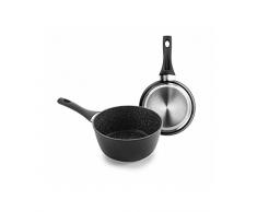 IBILI Stielkasserolle Natura 16 cm, Edelstahl, schwarz