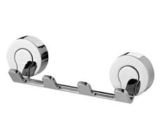 Bisk Ventura Hakenleiste mit 4 Haken, 18,8 x 5,5 x 9,7 cm, verchromter Zink