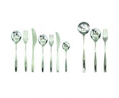 Mepra SPA 102722087 Besteckgarnitur, Design Morgana, 87-teilig