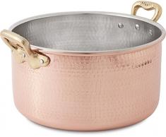 Cu Artigiana Luxury Line Stielkasserolle hoch, Kupfer, braun, 24 cm