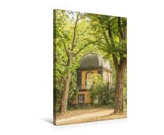 Premium Textil-Leinwand 50 x 75 cm Hoch-Format Zauberhaft historischer Küchengarten Pavillon auf dem Lindener Berg | Wandbild, HD-Bild auf Keilrahmen, Fertigbild auf hochwertigem Vlies, Leinwanddruck von Michael Speer
