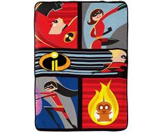Jay Franco Disney Pixar Incredibles Rush Raschel Decke – Maße: 152,4 x 203,2 cm, Kinderbettwäsche – farbecht, super weich – (offizielles Disney-Pixar-Produkt)
