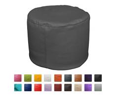 Hand Fotos Sitzsack Hocker 50 x 50 x 45 (grau)