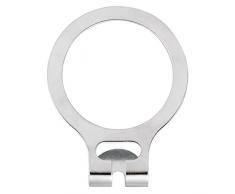 Garcia de Pou 50 Einheit Diebstahl Ringe für Kleiderbügel in Box, 4,8 cm, Metall, Silber, 4,8 x 4,8 x 30 cm