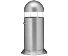 WESCO Abfallsammler Big Cap mit Sockel neusilber, Inhalt: 120 l