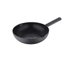 Bergner Q3125 Wok 28 x 8 cm, geschmiedetes Aluminium, induktionsgeeignet, Benzin,
