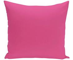 E by design PSOPK9-16 Kissen, 40,6 x 40,6 cm, einfarbig, Rosa, 40,6 x 40,6 cm