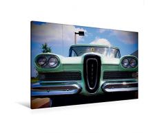 Premium Textil-Leinwand 120 x 80 cm Quer-Format Retro Auto - Ford Edsel | Wandbild, HD-Bild auf Keilrahmen, Fertigbild auf hochwertigem Vlies, Leinwanddruck von Autofreund