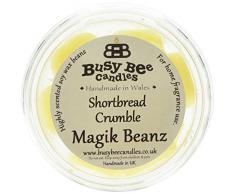 Busy Bee Kerzen Shortbread Crumble Magik Beanz, gelb, Set von 6