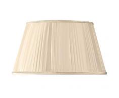 Lampenschirm, Plissee, halbrunde Form, Ø 45 x 32 x 26 cm (handplissé), Strohhalm
