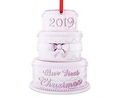 WaaHome 2019 Our First Christmas Ornaments Our 1st Christmas Wedding Engaged Ornament Christbaumschmuck Baumschmuck
