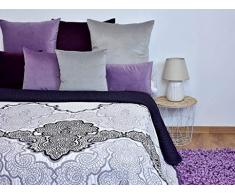 MI CASA Tagesdecke, Baumwolle, Lila, 240 x 265 cm (135cm)
