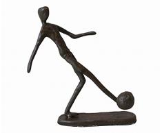 Fußballer Skulptur “The Striker” Metall Deko Statue Figur Dekoration 4,5x13x15cm