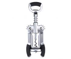 Bergner Q3274 Korkenzieher mit Flügeln aus Zinklegierung CRU Wine Expert