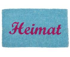 Shoe MAX YH 101140 Kokos Fussmatte mit Rutschfester Latexunterseite ca. 74 x 44 cm Heimat Blue