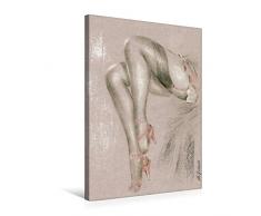 Calvendo Premium Textil-Leinwand 50 cm x 75 cm hoch, Erotisches in High Heels | Wandbild, Bild auf Keilrahmen, Fertigbild auf Echter Leinwand, Leinwanddruck: PastellgemÃ¤lde Menschen Menschen