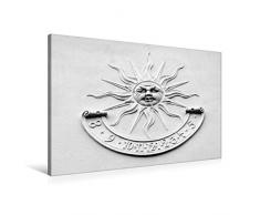 Calvendo Premium Textil-Leinwand 90 cm x 60 cm quer, Sonnenuhr | Wandbild, Bild auf Keilrahmen, Fertigbild auf echter Leinwand, Leinwanddruck: Farbe des Lichts Kunst Kunst