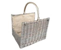 Red Hamper Antique Wash Open End Weidenkorb