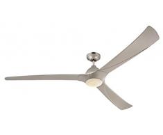 Westinghouse Techno II 7203940 Deckenventilator, A+, Metall, 17 W, titanium, 182 x 182 x 34 cm