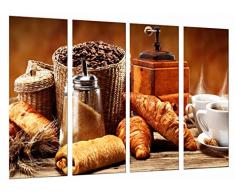 Wandbild - Kaffeestube, Bäckerei Küche, Kaffeehaus, Molinillo, 131 x 62 cm, Holzdruck - XXL Format - Kunstdruck, ref.27044