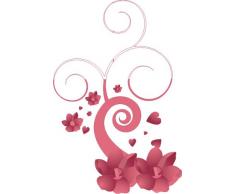 Indigos 4051719809275 Wandtattoo ME139 Tribal Blume Ranke Pflanze Rasen Wiese 96 x 60 cm